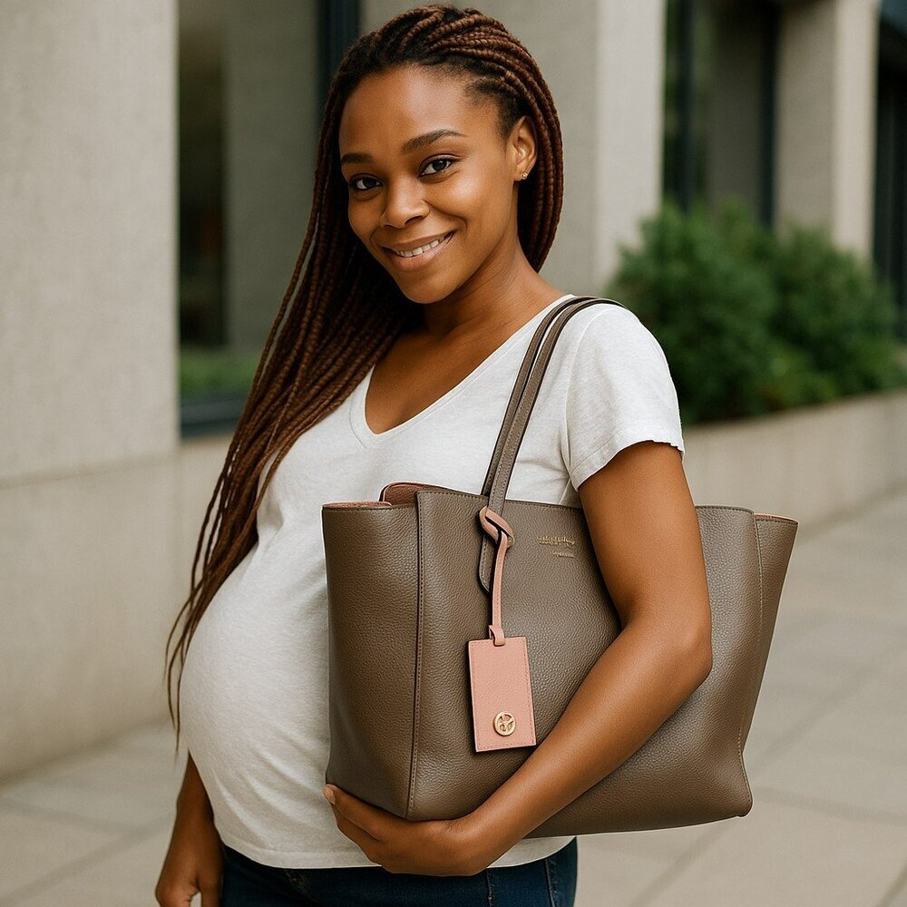 Gucci Swing Tote in Brown Grained Leather - Picture 4 of 9